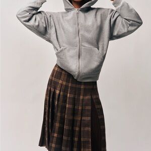 Danielle Guizio Cooper Tartan Brown Women's Skirt
